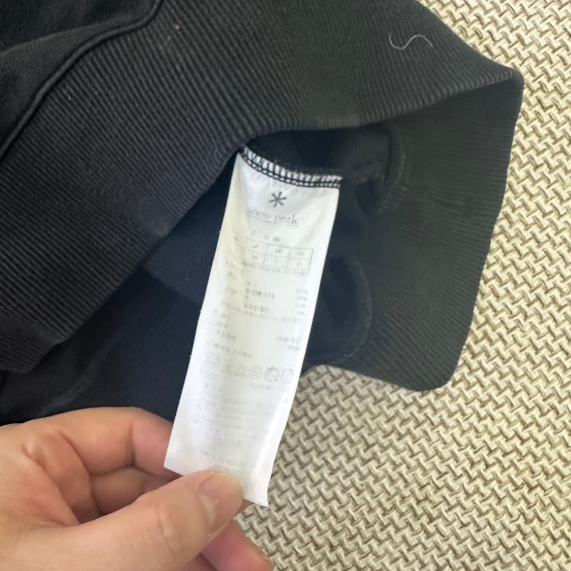 M 스노우피크 터틀넥 맨투맨 0414D 상품이미지3