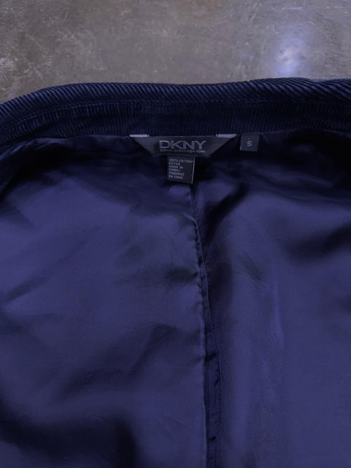 DKNY 코듀로이 패치워크 캐쥬얼 스포츠자켓 네이비 S 상품이미지8