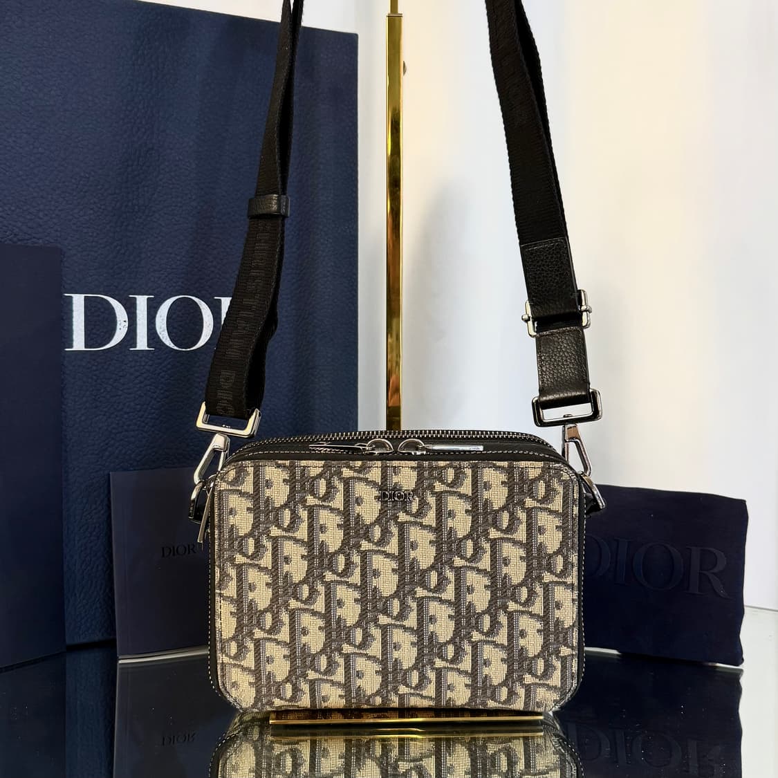 [정품] 디올 오블리크 스트랩 메신저 파우치 크로스백 상품이미지1