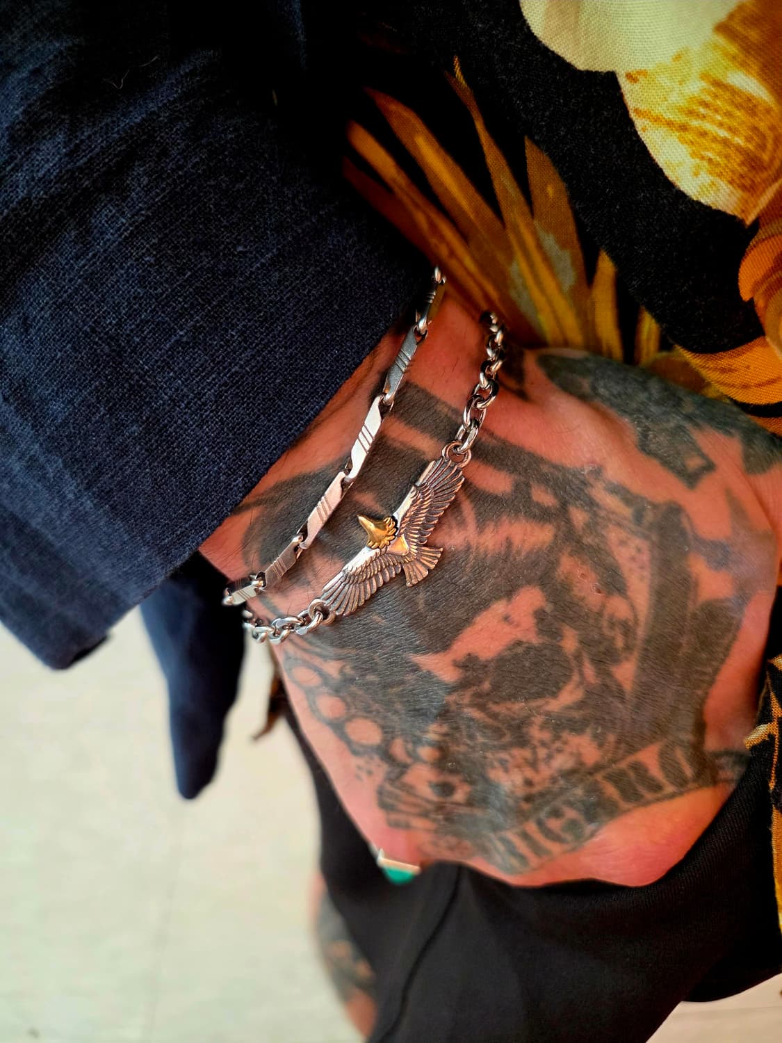 Surgical & silver925 egle bracelet 상품이미지7