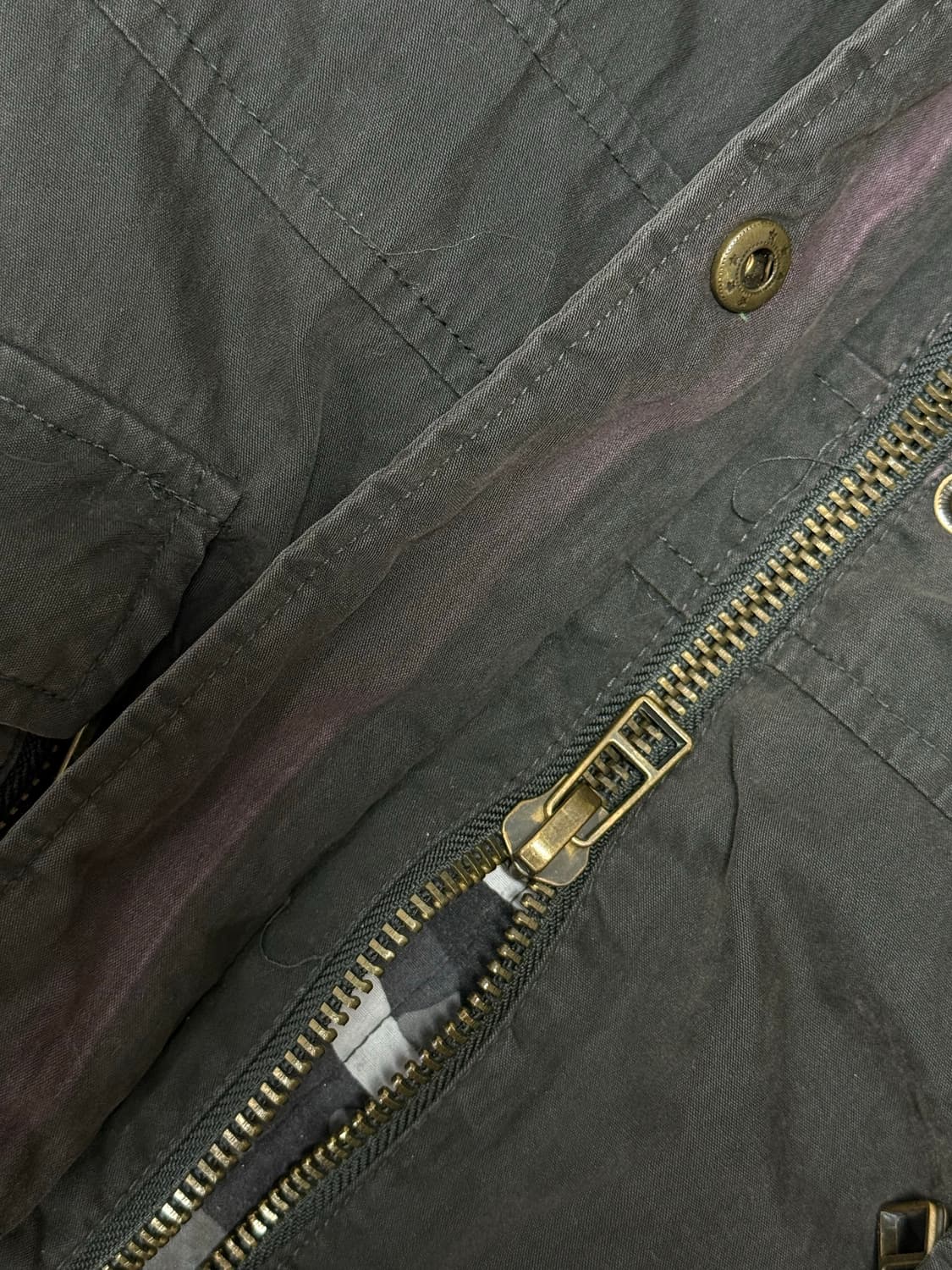 빈티지 와투케 투웨이 차콜 야상 자켓 집업 상품이미지2