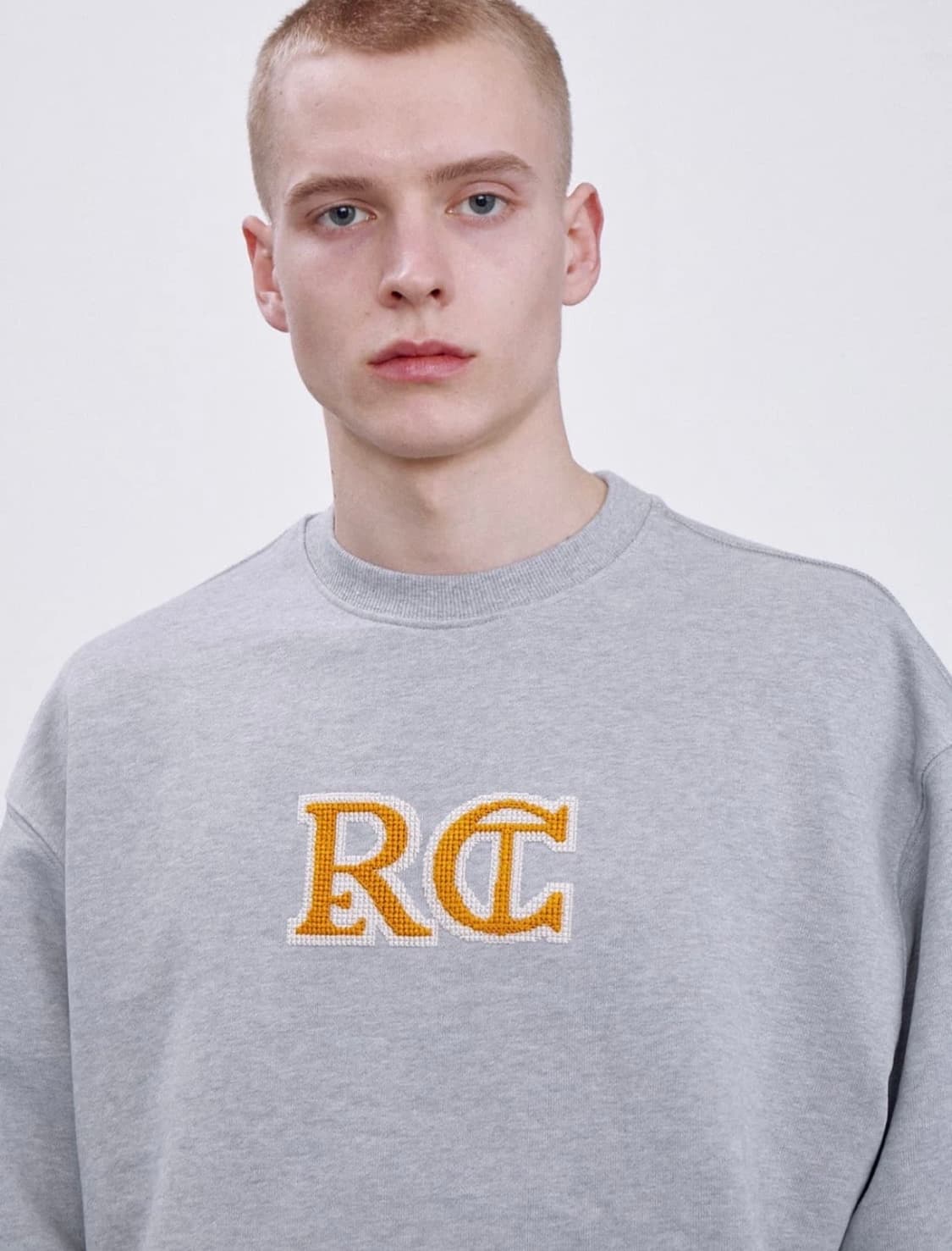 [OS] 렉토 RC 엠브로이드 스웻셔츠 맨투맨 그레이 상품이미지7