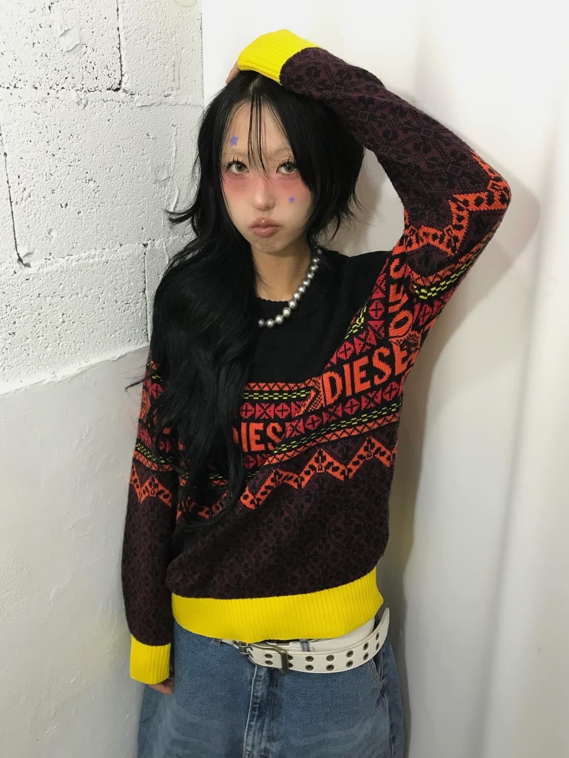 Diesel Logo Pattern Knit 상품이미지1