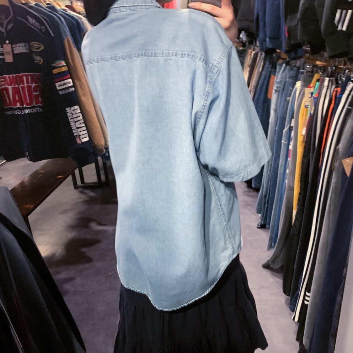 [IM] Carhartt 칼하트 데님 반팔 셔츠 연청 상품이미지5