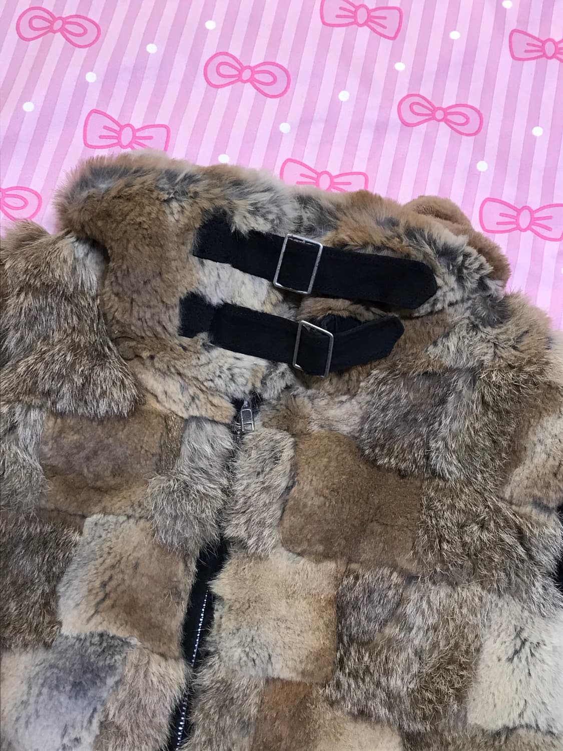 오네갸루 토끼털 집업 상품이미지4