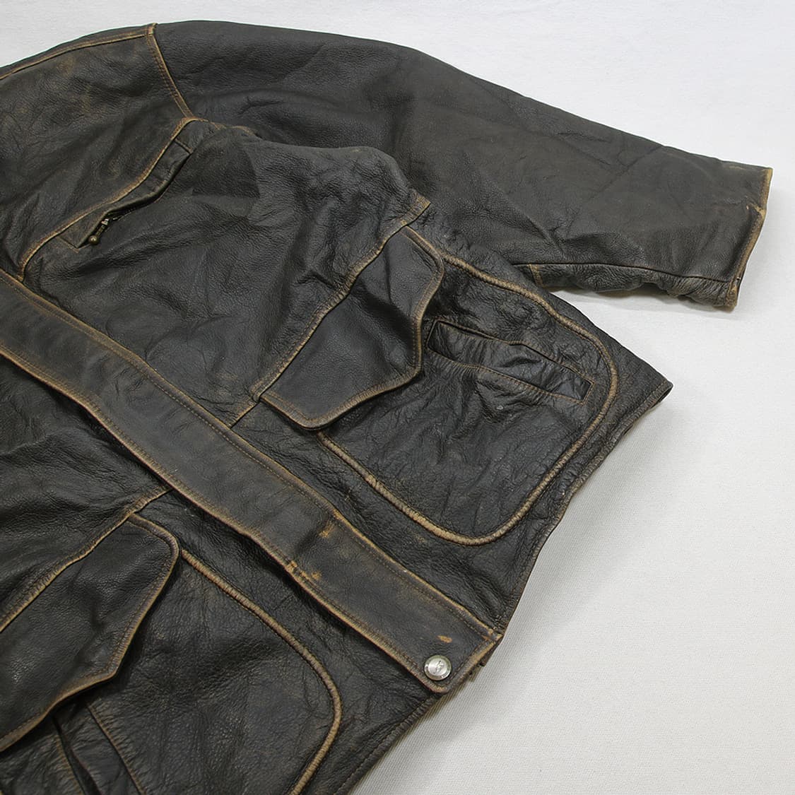 (착용컷) LES MUES 레더 자켓 (남성용 103) 상품이미지6