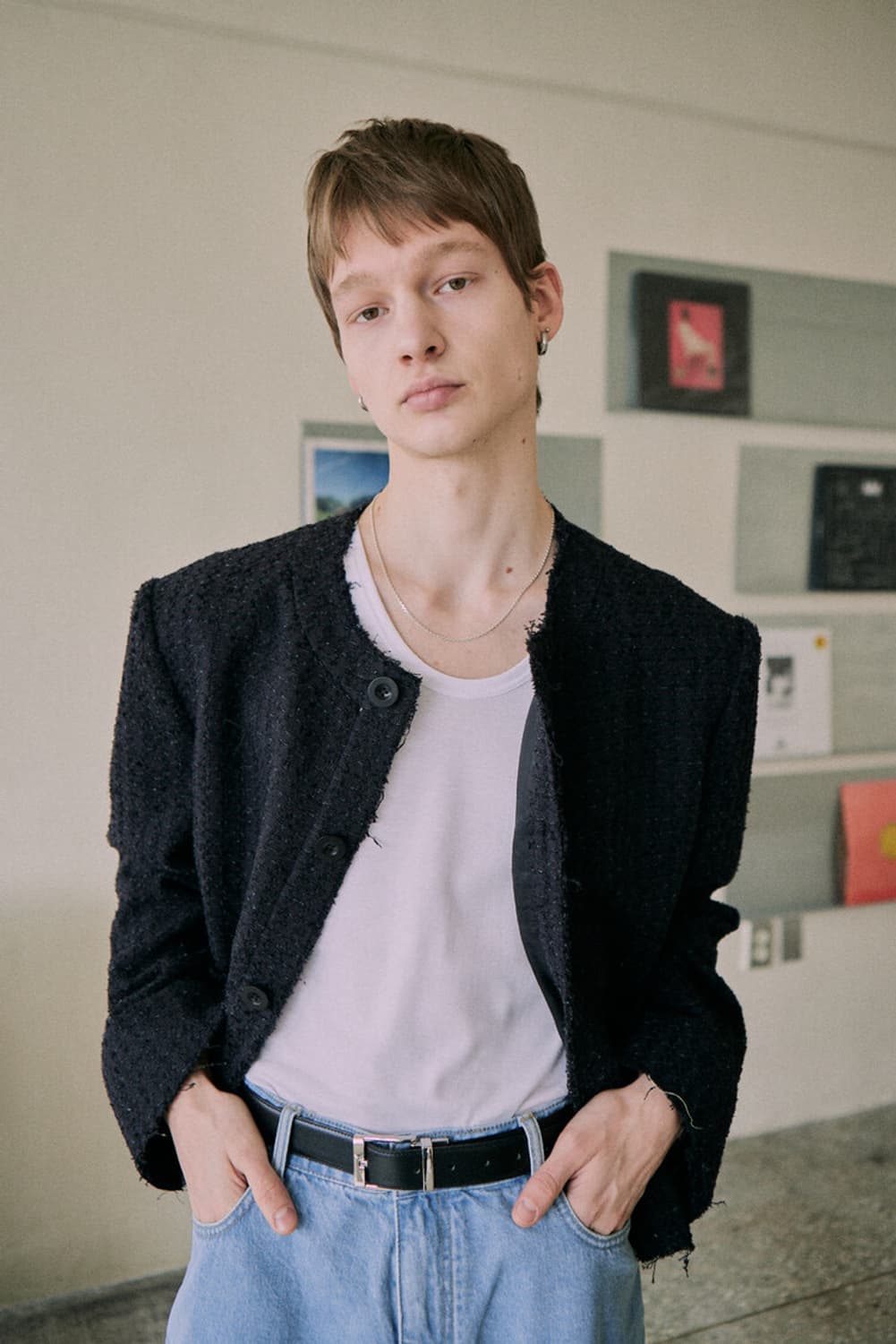 크러쉬어게인 트위드 자켓. ( 렉토 아워레가시 앤더슨벨 상품이미지1