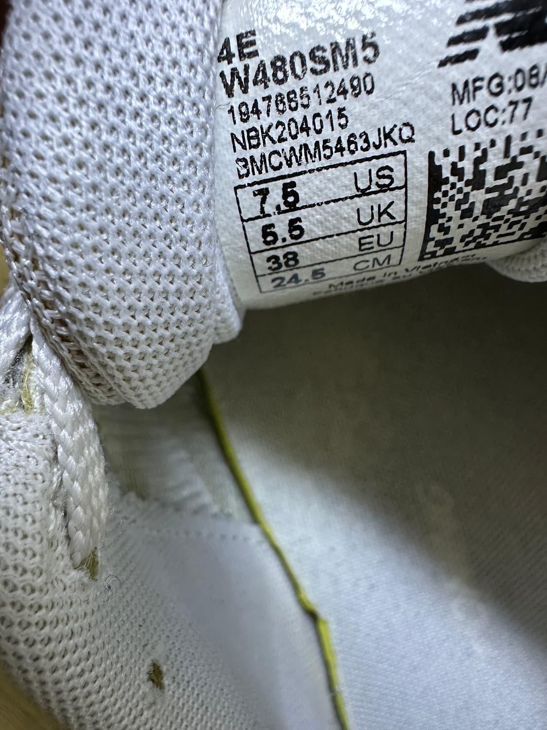 뉴발란스 480 러닝화 245 상품이미지7