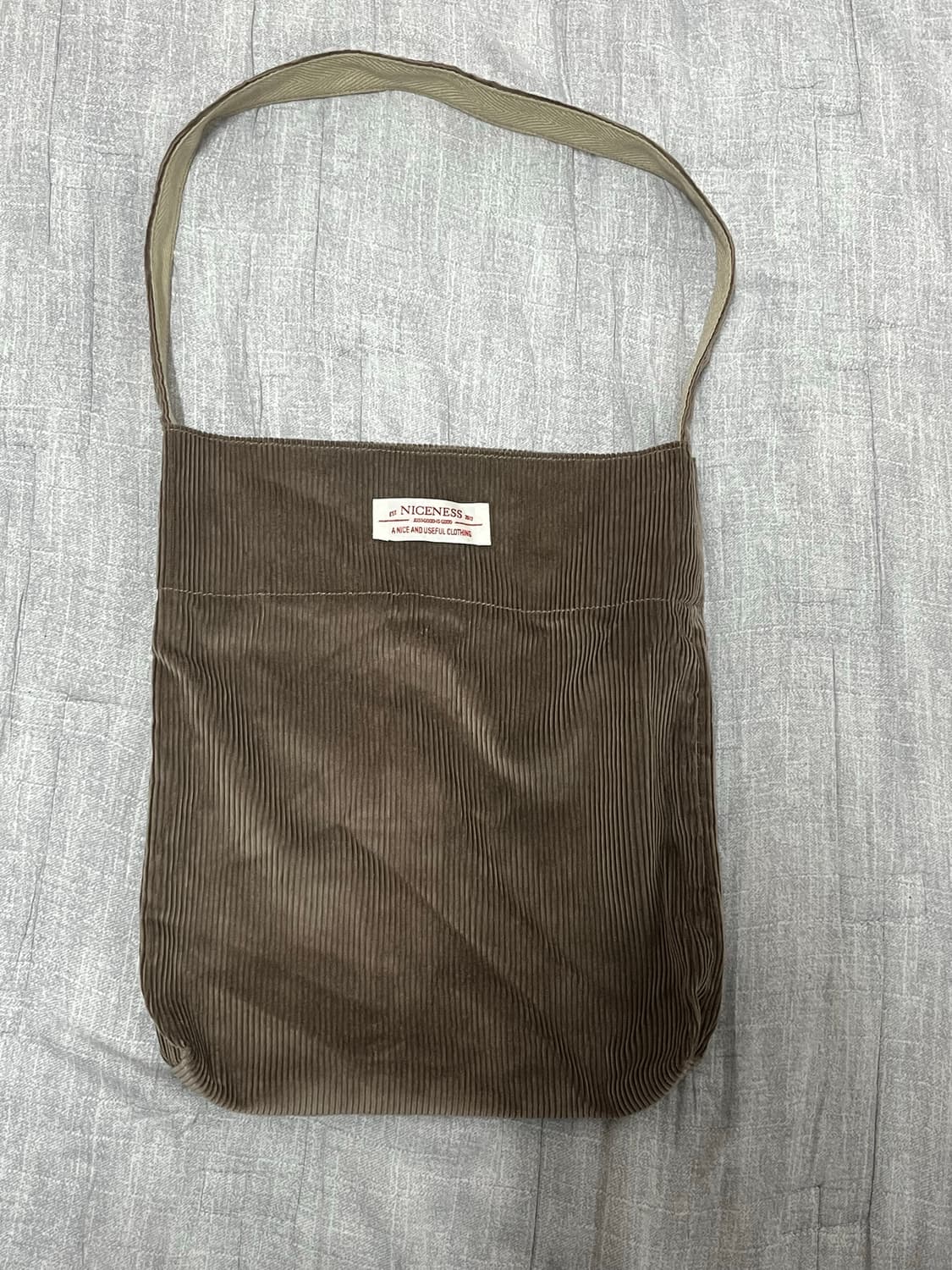 나이스네스 niceness 사코슈 코듀로이 에코백 상품이미지1