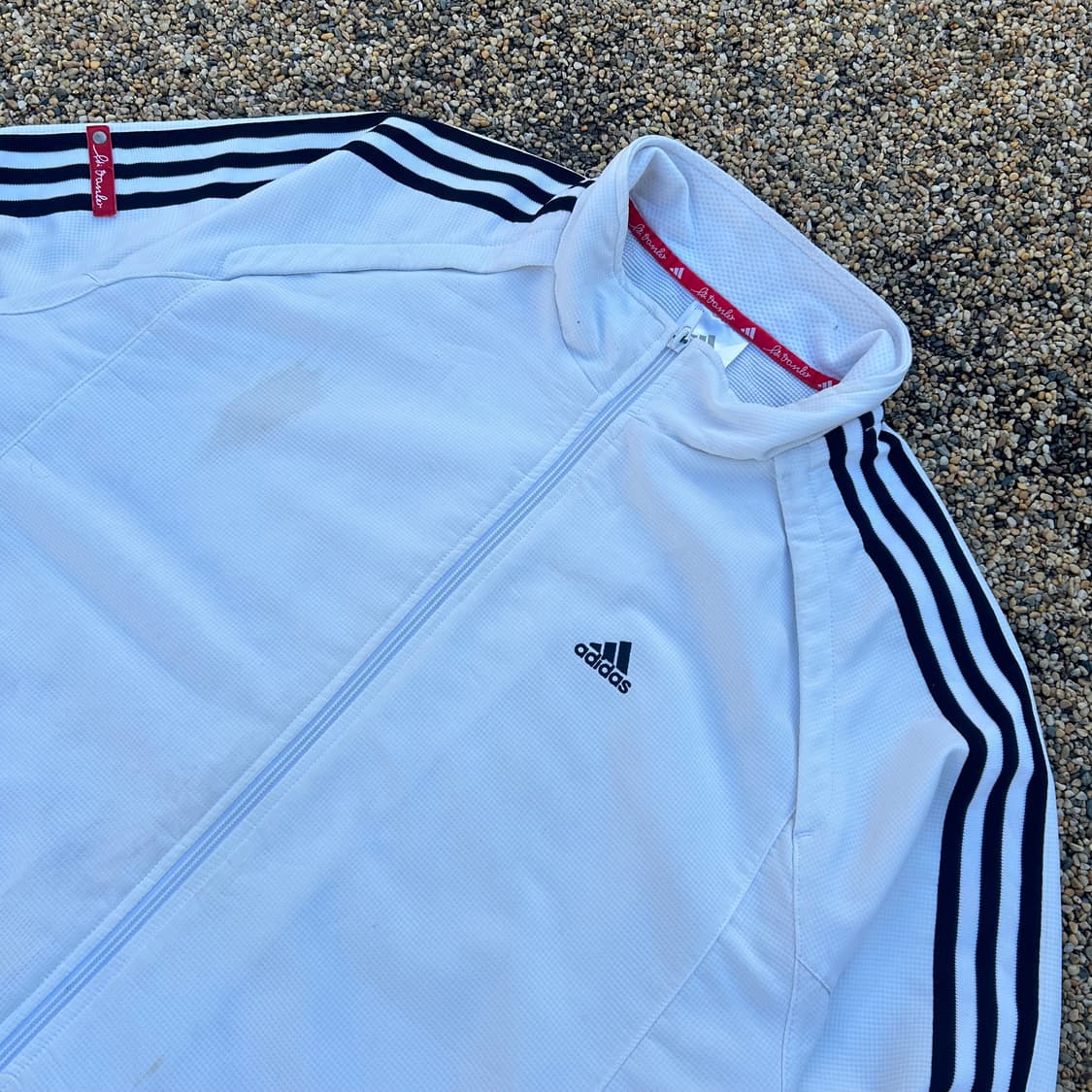 아디다스(ADIDAS) 우븐 트랙탑 화이트 바람막이 상품이미지2