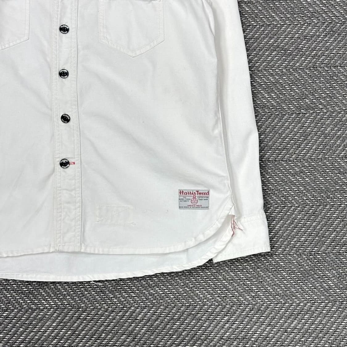 플래시 리포트 화이트 아메카지 셔츠 v0382 상품이미지5