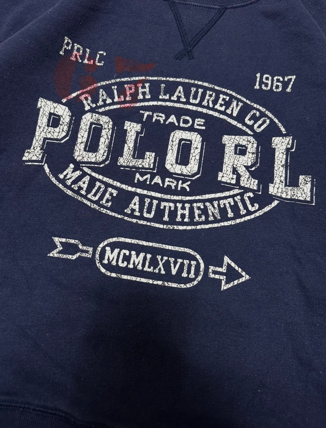 폴로 랄프로렌 네이비 맨투맨 상품이미지4