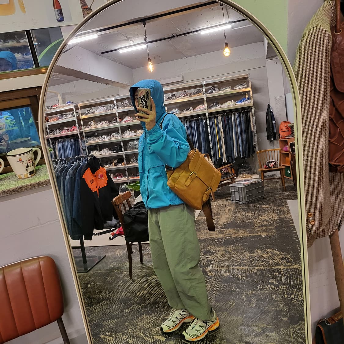 몽삭 레더 백팩 상품이미지8