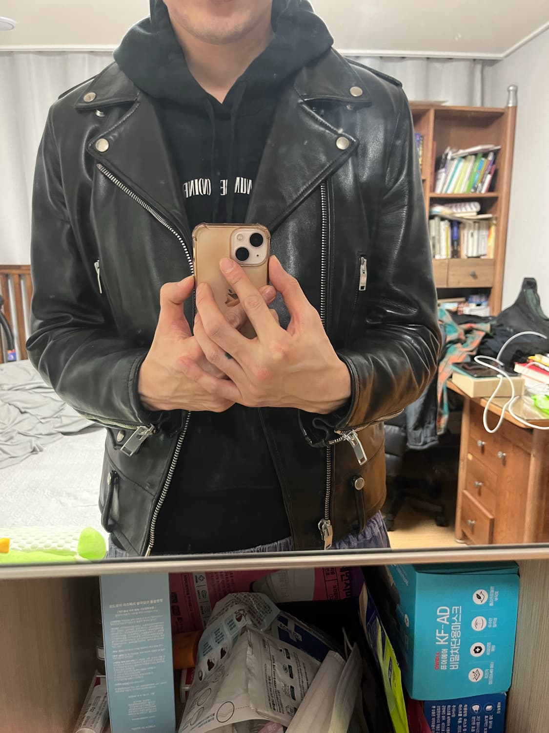 생로랑 13fw L01 에디시즌 램스킨 라이더 자켓 상품이미지3