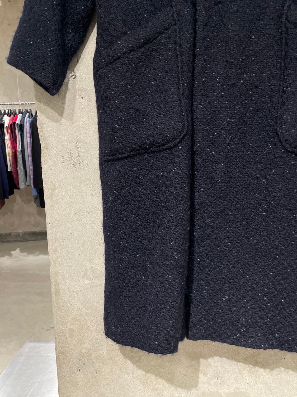 블루 블루 재팬 다크 네이비 인디고 울 코트 상품이미지4