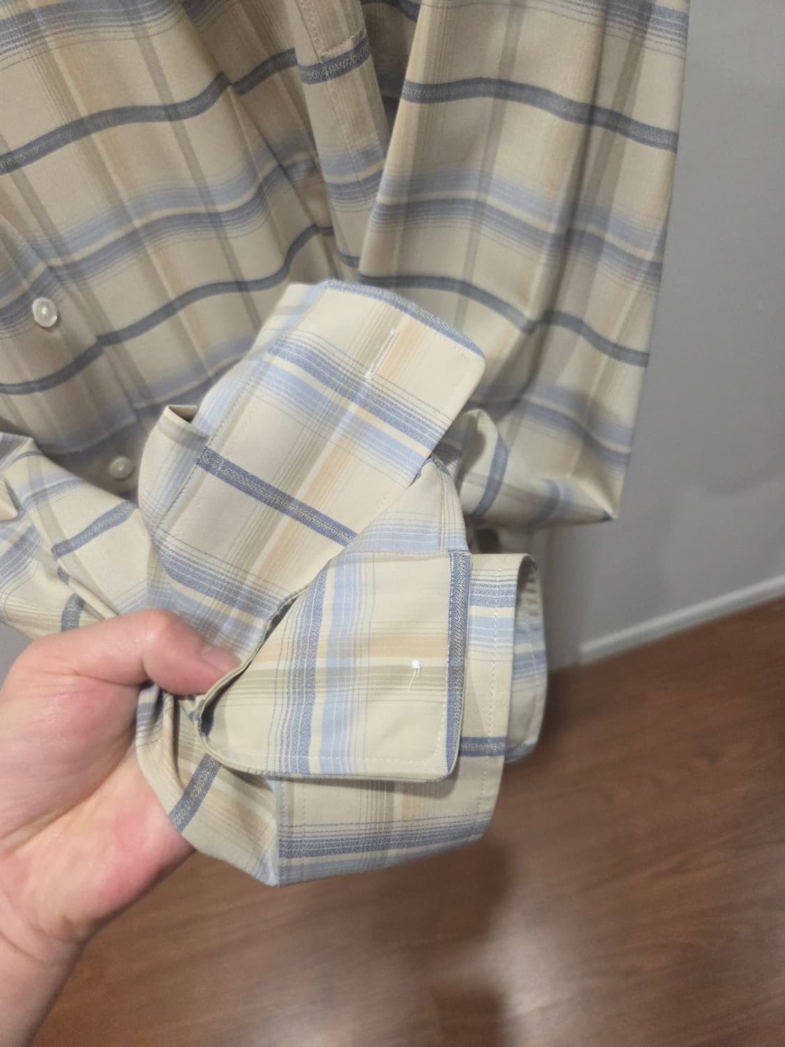 24SS 오라리 슈퍼라이트 울 체크 셔츠 3사이즈 상품이미지3