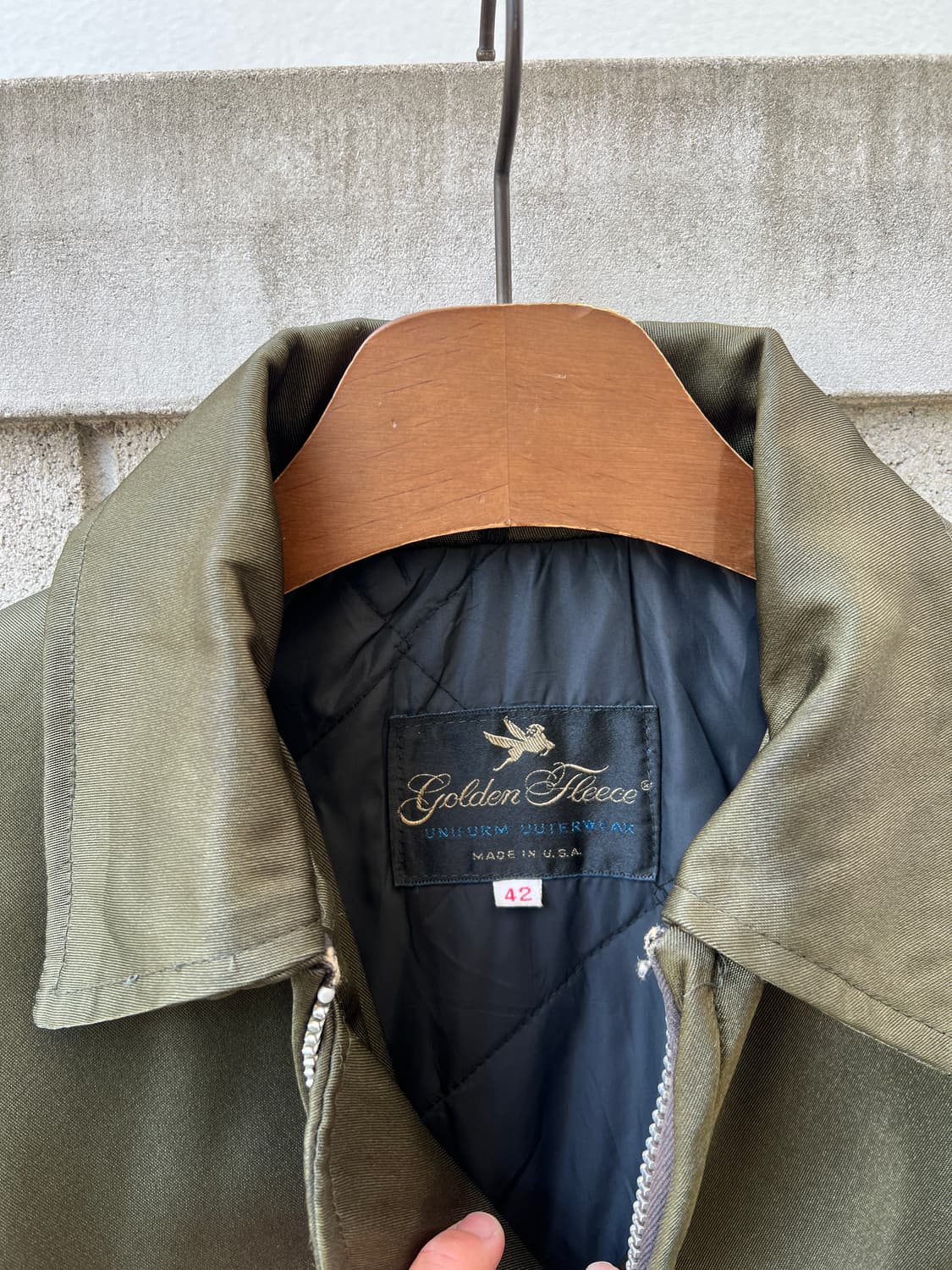 1970s GOLDEN FLEECE INDUSTRIAL 밀리터리 워크자켓 상품이미지6