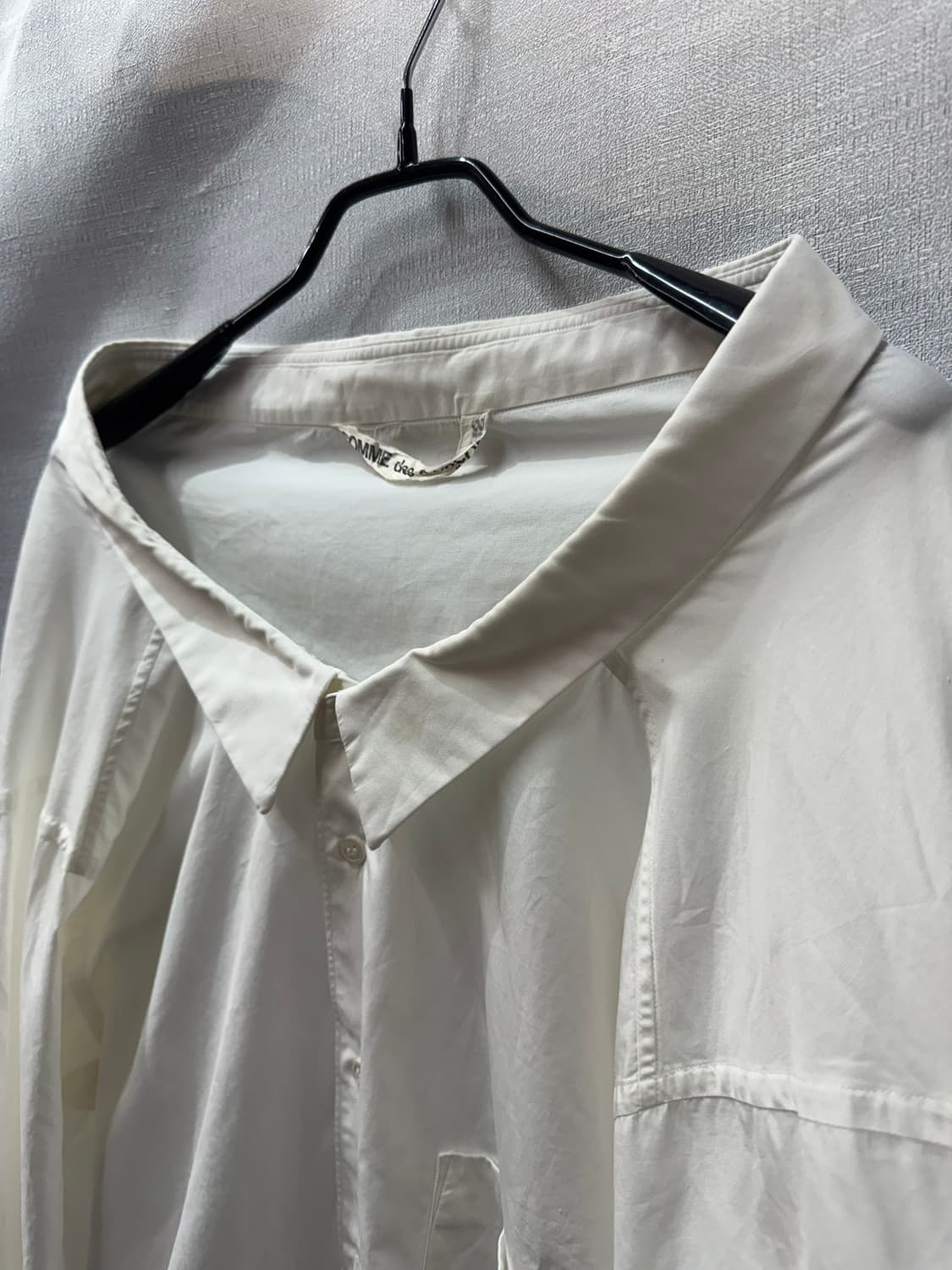 90s 아카이브 스쿱넥 꼼데가르송 셔츠 M~L 상품이미지2