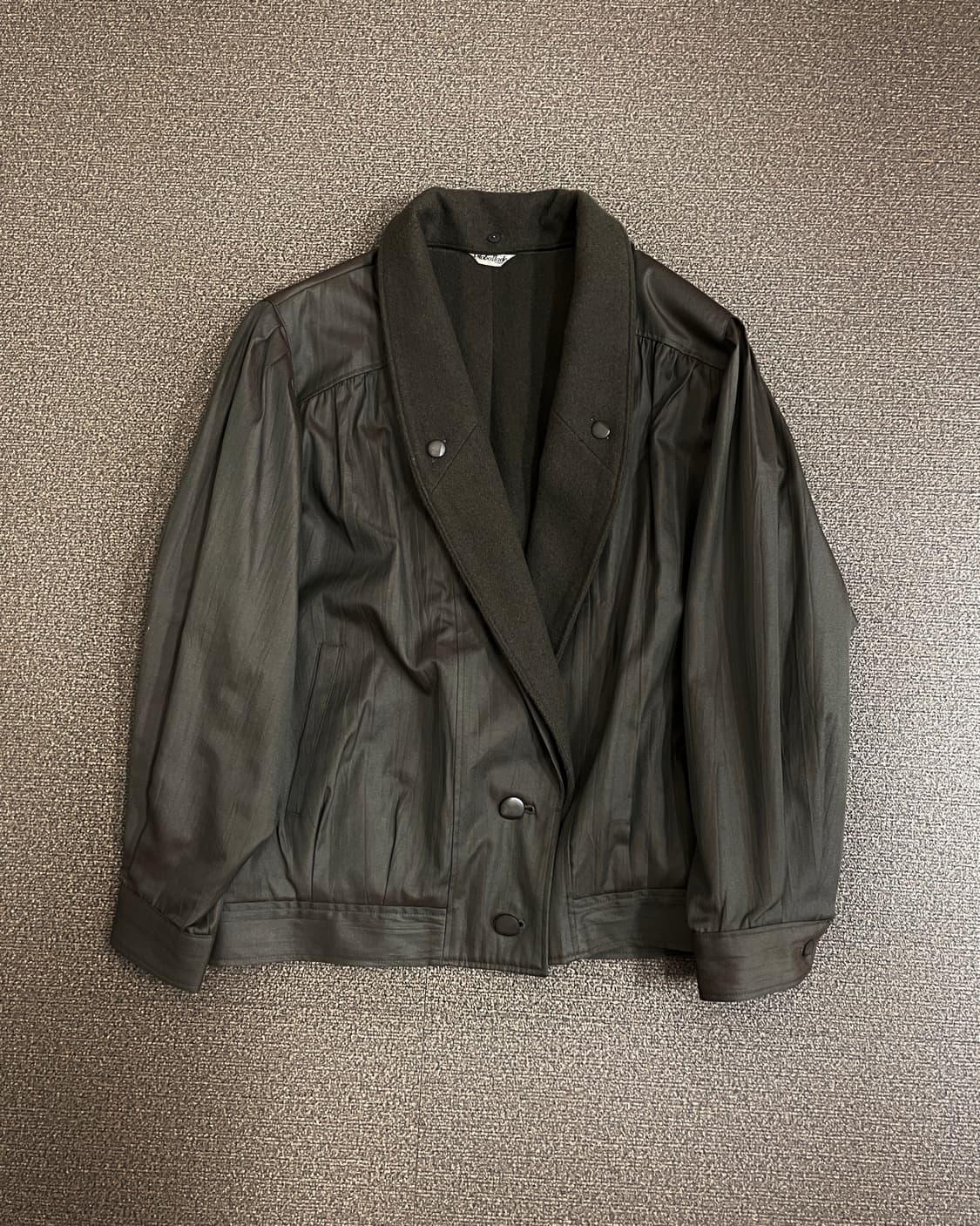 빈티지 울 칼라 탈부착 자켓 상품이미지1