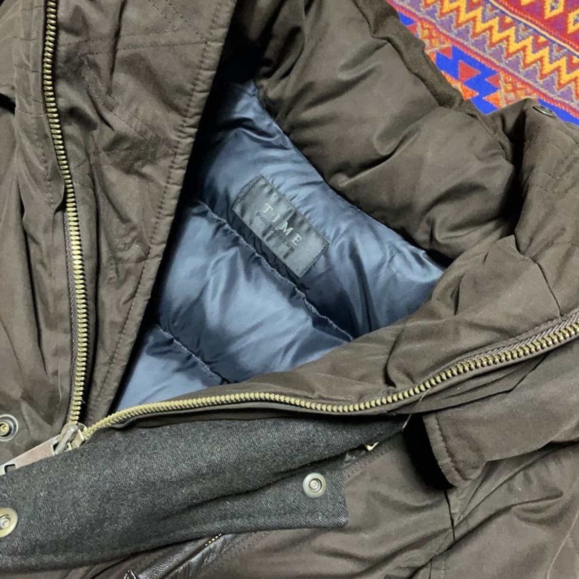 [95] 타임옴므 캐시미어 거위털 하프 패딩 상품이미지3