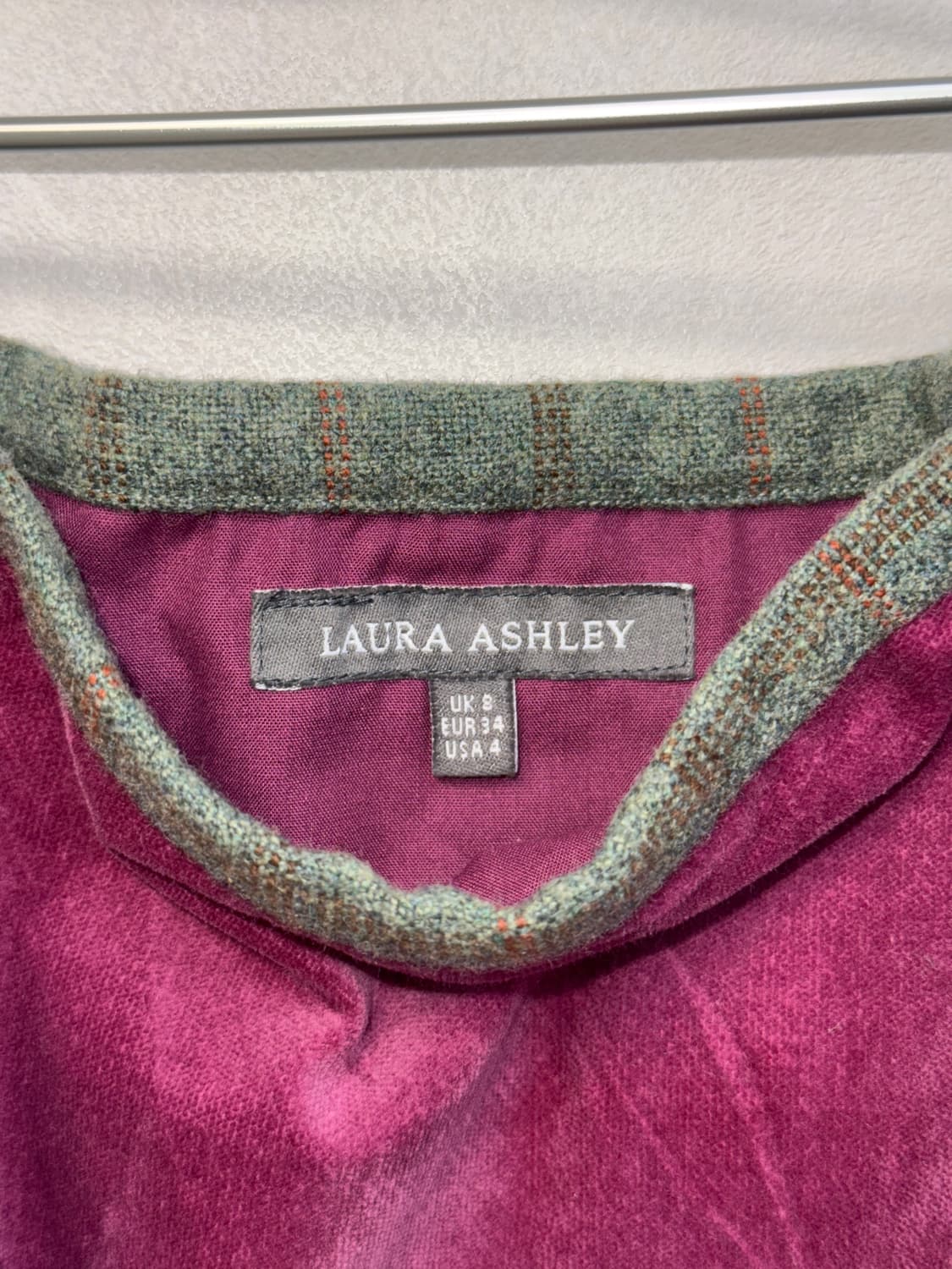 Laura Ashley violet velvet flower skirt 상품이미지4