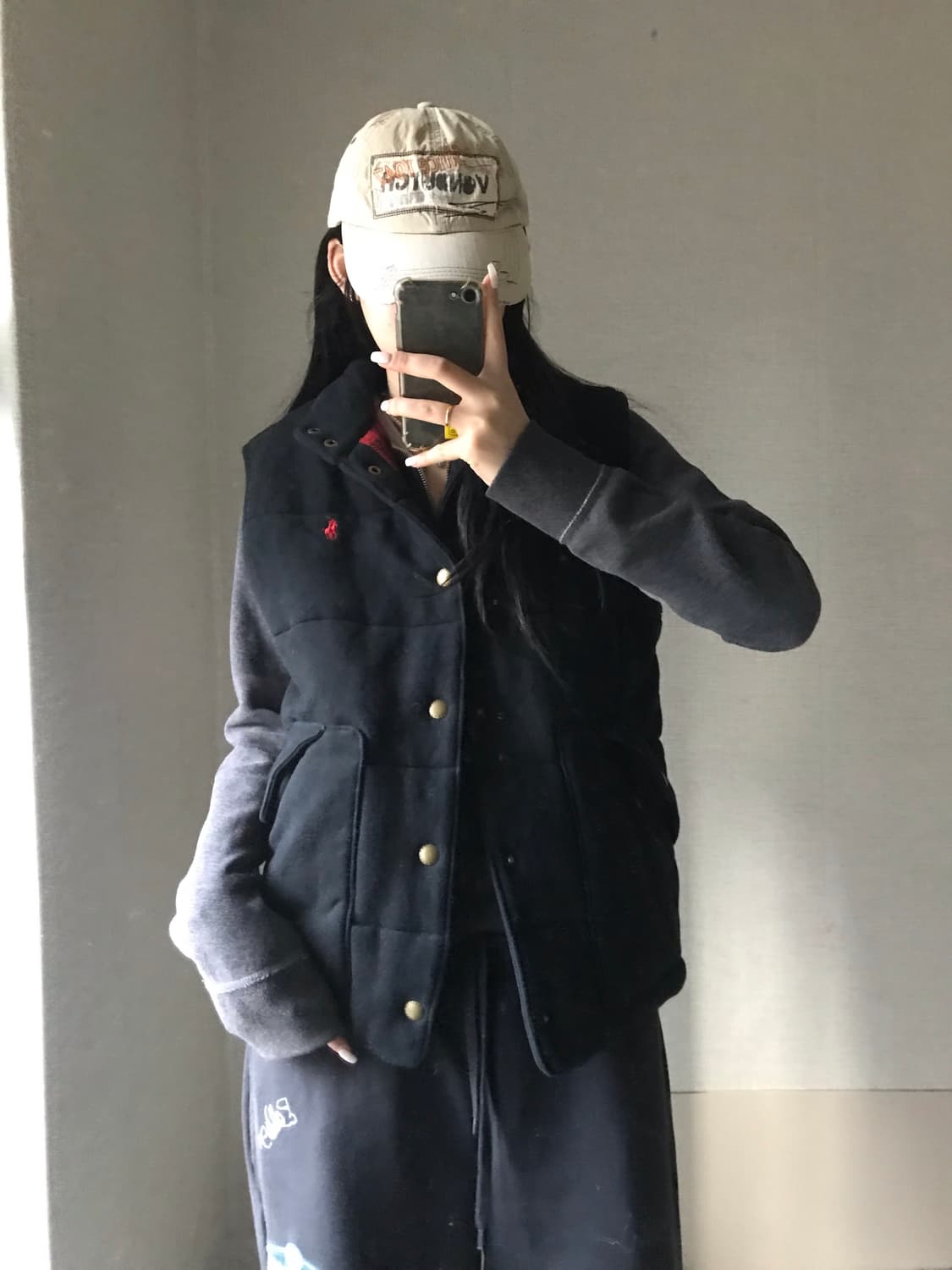 폴로 블랙 패딩조끼 상품이미지4