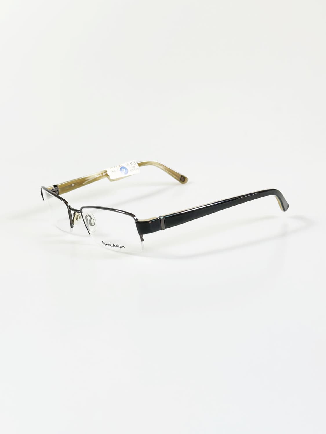 RANDY JACKSON 반무테 스퀘어 메탈 프레임 빈티지 안경 상품이미지3