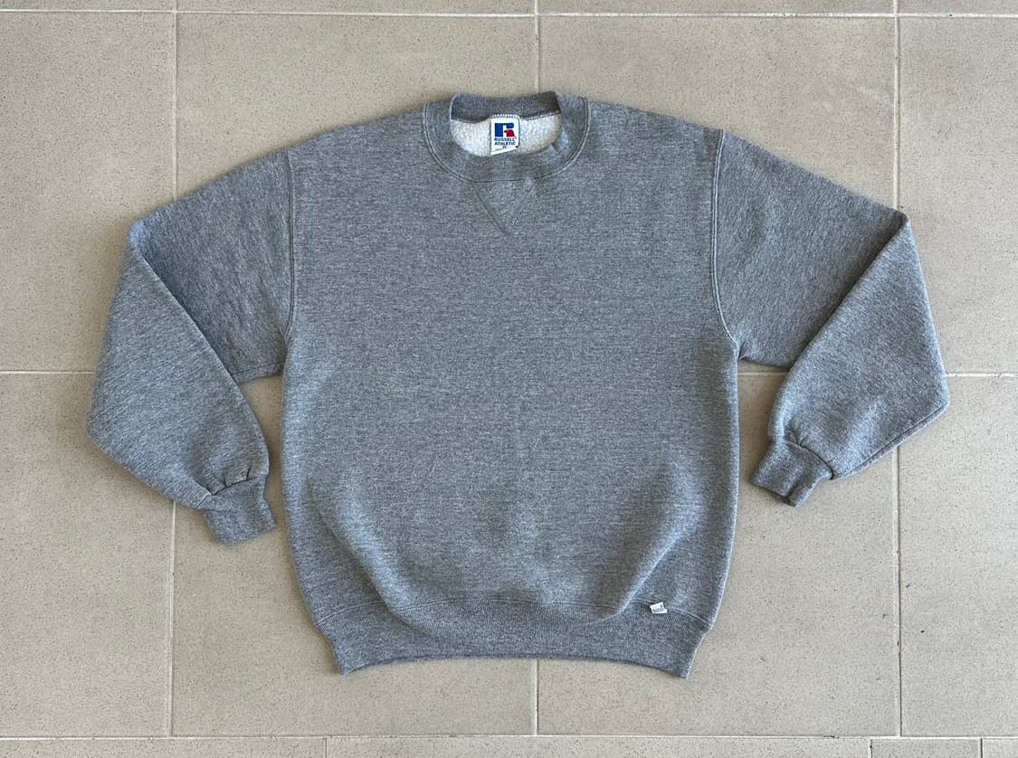 90s 빈티지 러셀 스웻셔츠 그레이 M USA 상품이미지1
