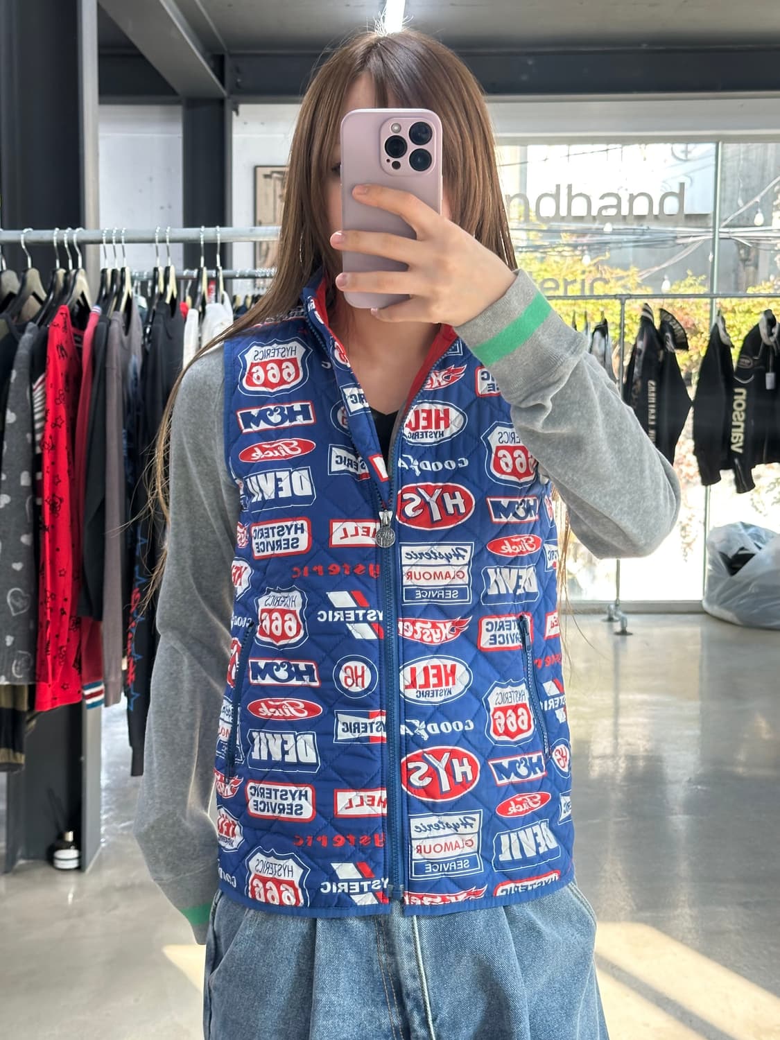 히스테릭글래머 HYS Service 퀼팅 베스트 상품이미지4