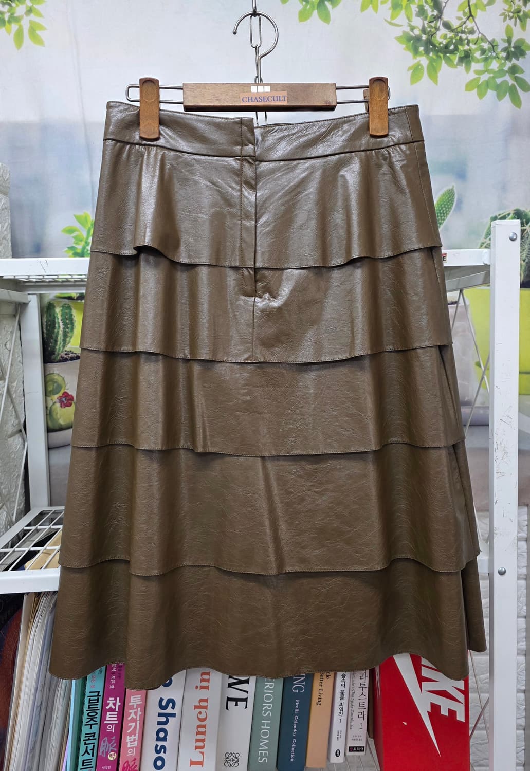 오브제 여성치마 27 에코레더 티어드 여성스커트 WM20 상품이미지3