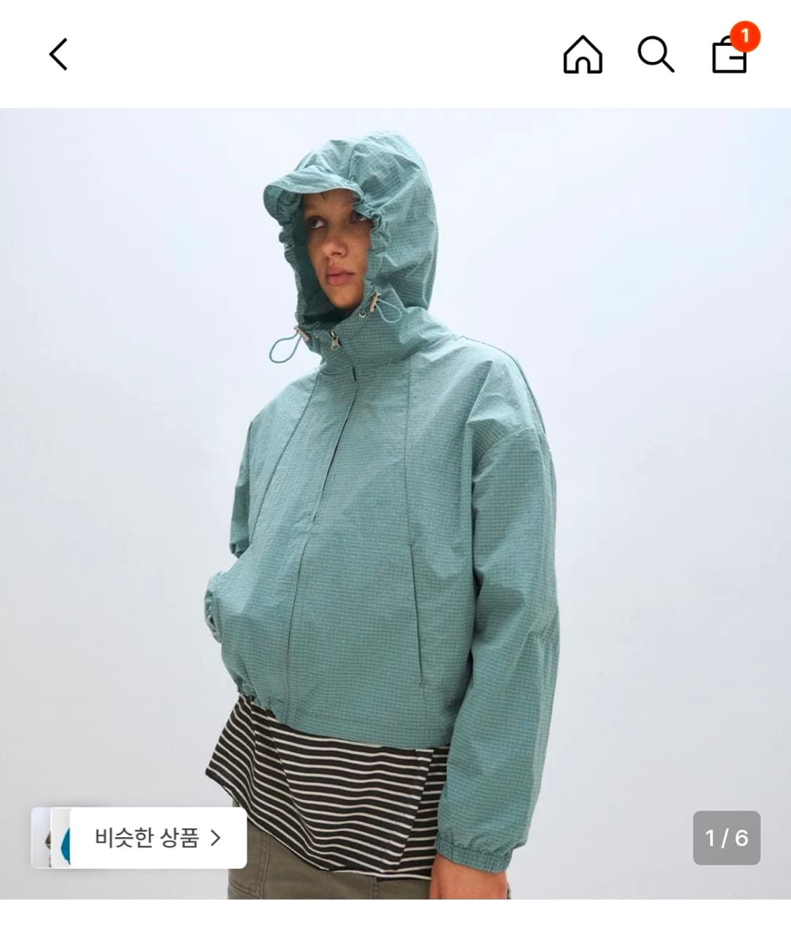 플리즈프로젝트 LIGHT WIND SHELL JACKET MINT 상품이미지1
