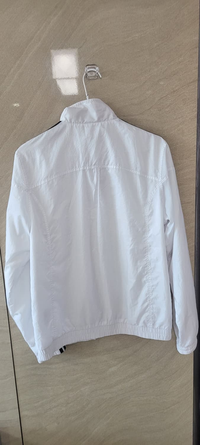 👔남성95사이즈👔아디다스 3선 흰색 바람막이 상품이미지2