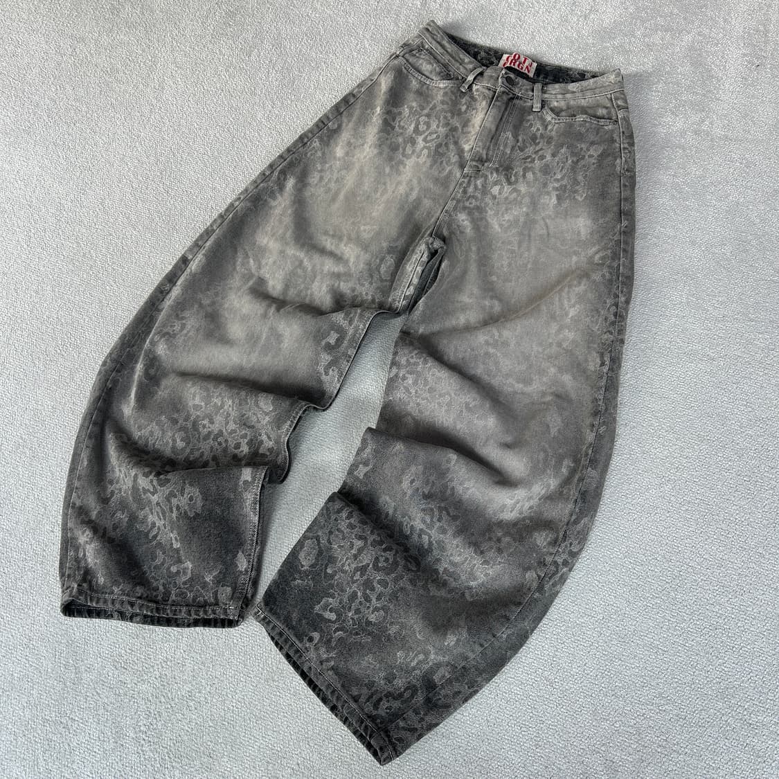 OOTJ vtg 그레이 레오파드 데님팬츠 29 상품이미지1