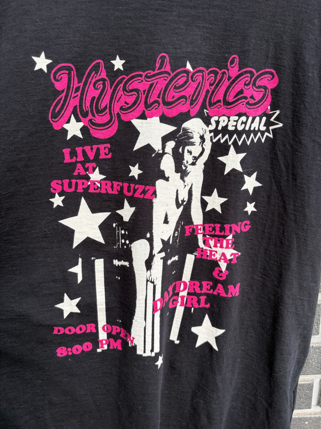 히스테릭글래머 히스걸 블랙핑크 스타 반팔 상품이미지6