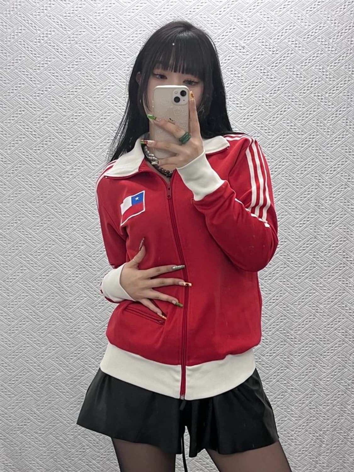 아디다스 올드스쿨 희귀 칠레 유니폼 져지 집업 M C09546 상품이미지2