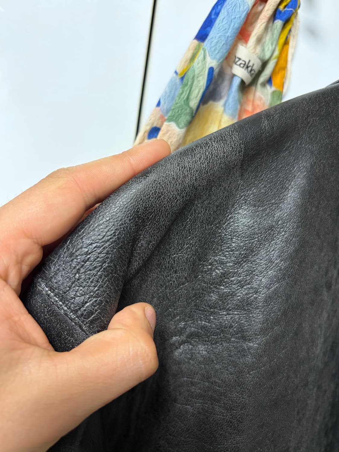 L) 에디바우어 램스킨 레더 카코트 올드갭 카코트 상품이미지7