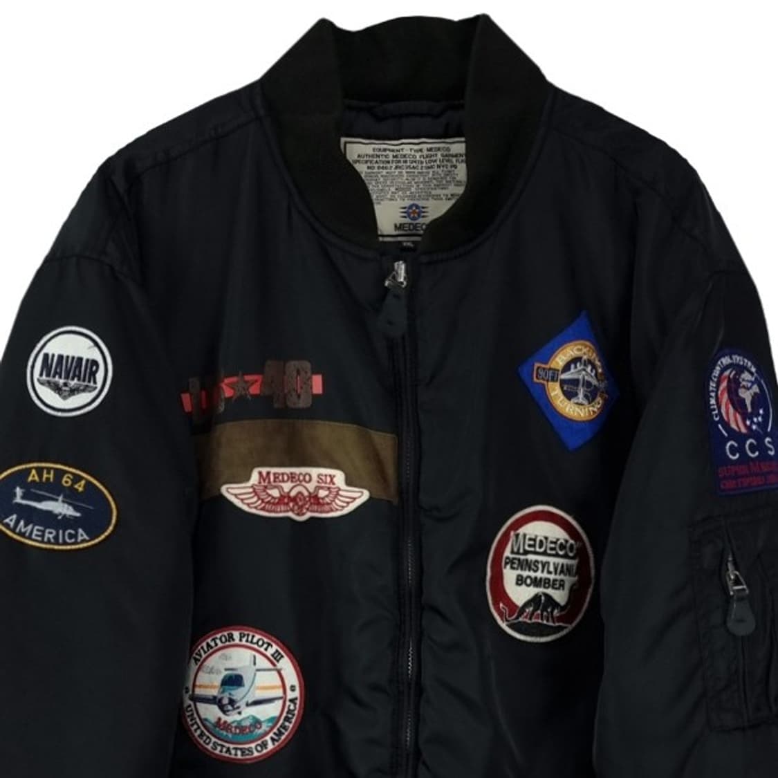 [메데코] 밀리터리 멀티 패치 MA-1 항공점퍼 봄버 자켓 M19452 상품이미지4