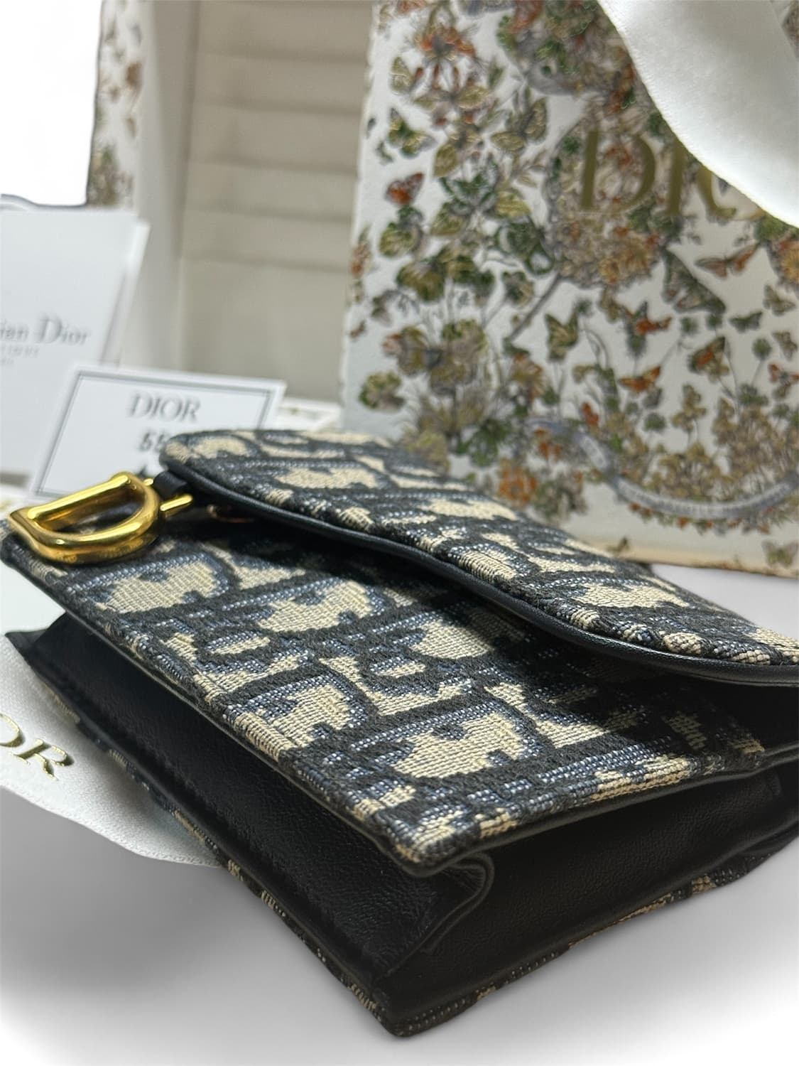 [풀구성 / 상태 최상] 디올 오블리크 새들 플랩 여성 카드지갑 상품이미지4