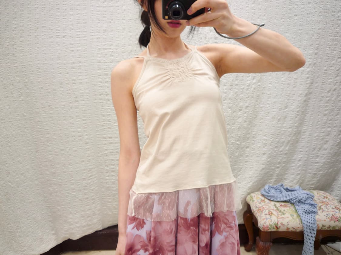 halter ribbon sleeveless 상품이미지5