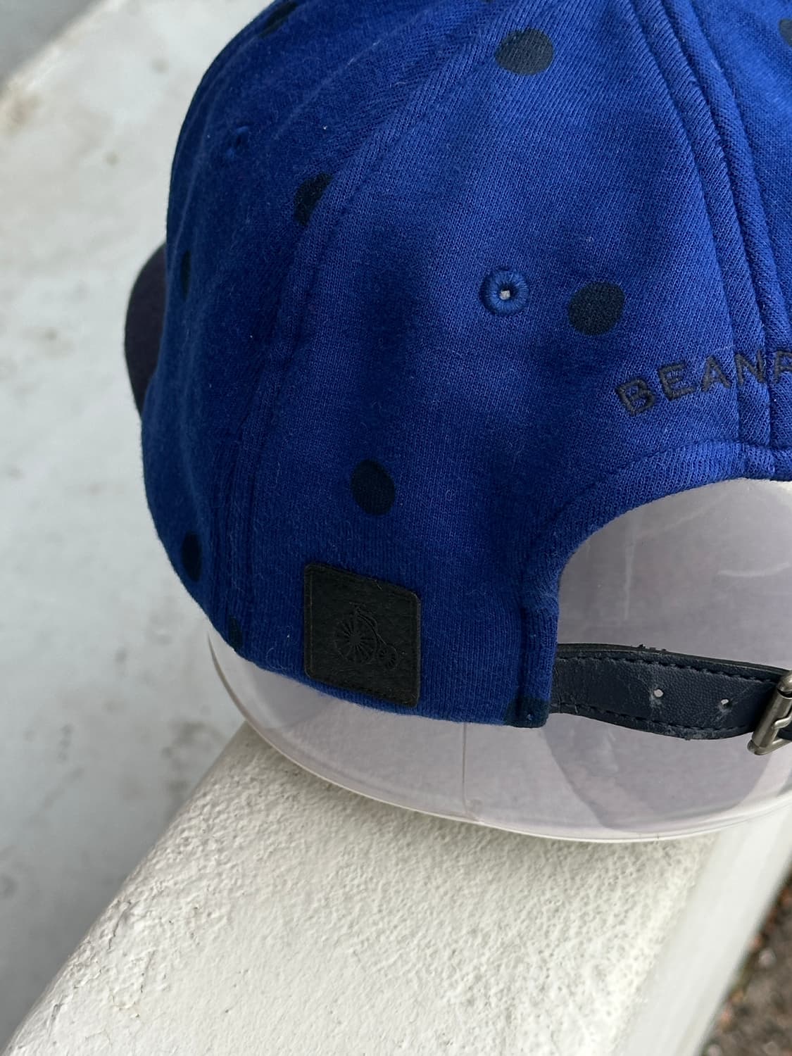 [F] 빈폴 도트패턴 블루네이비 볼캡 모자 상품이미지5