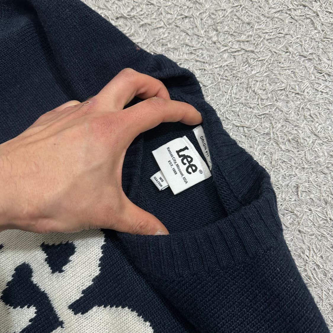 [우먼95-100] lee 니트 상품이미지3