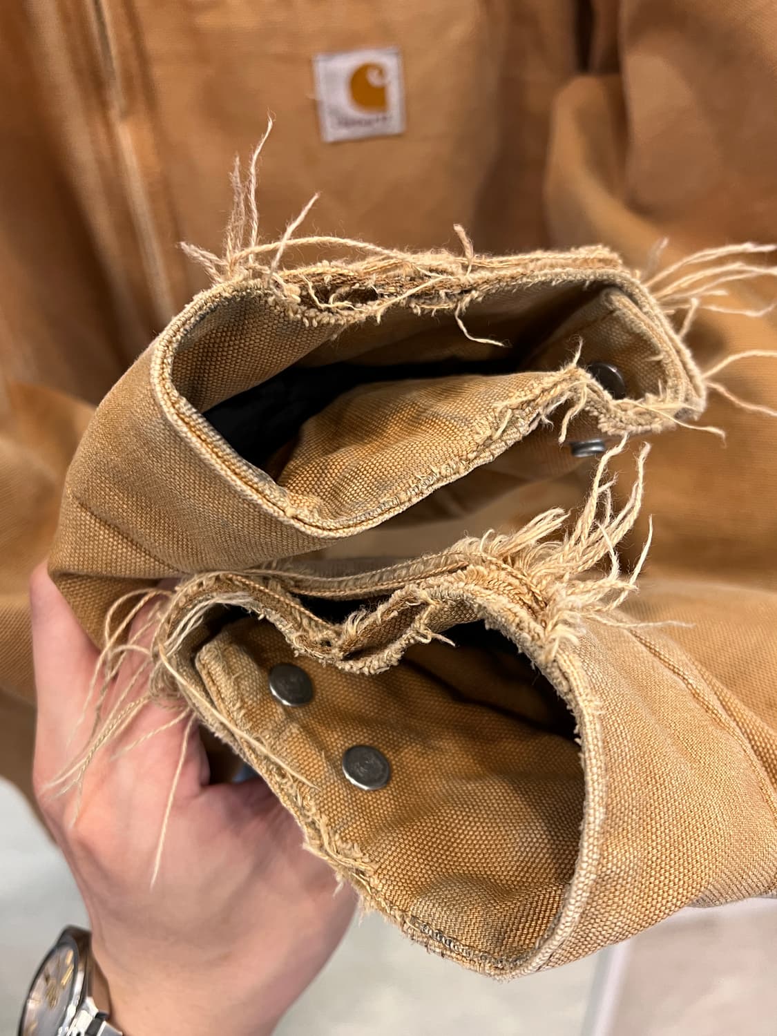 Carhartt 칼하트 덕 캔버스 디트로이트 워크 자켓 (USA) 상품이미지8