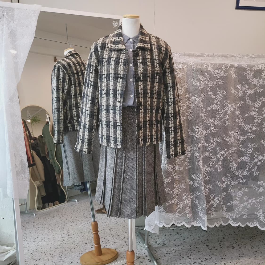 Seaking 트위드 울자켓 상품이미지9