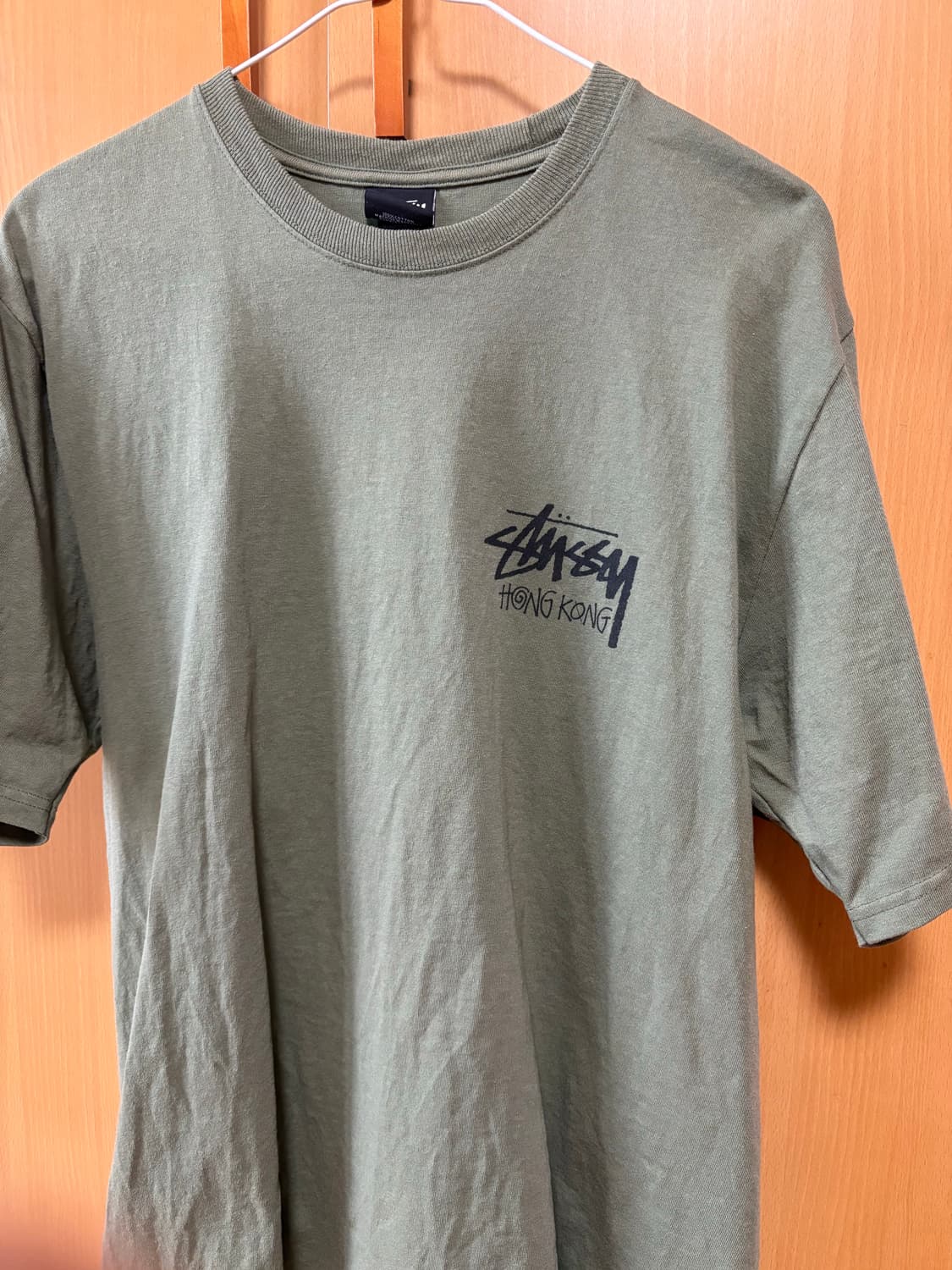 스투시 홍콩 반팔 카키 M 상품이미지4