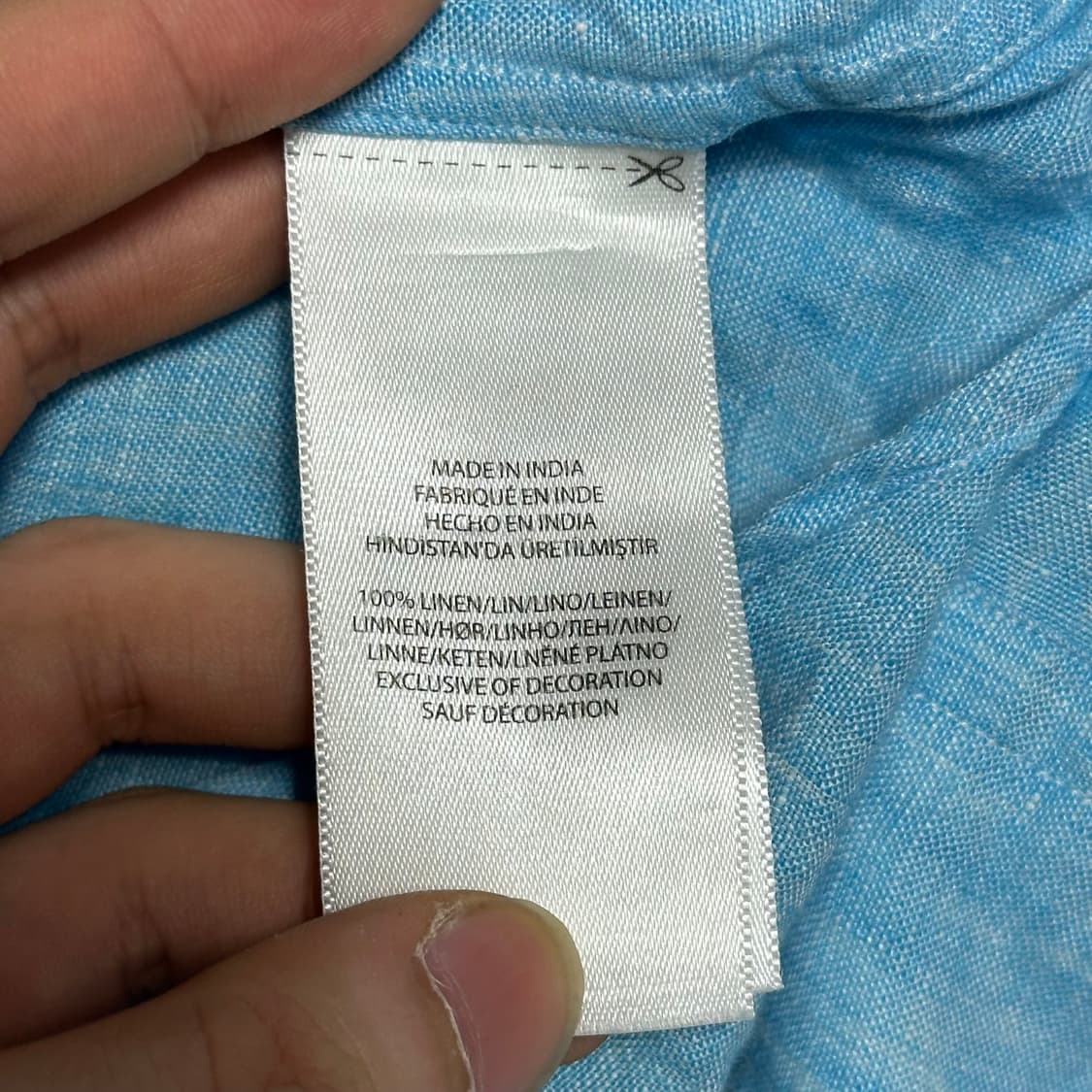 M 폴로랄프로렌 스카이블루 린넨 셔츠 상품이미지5