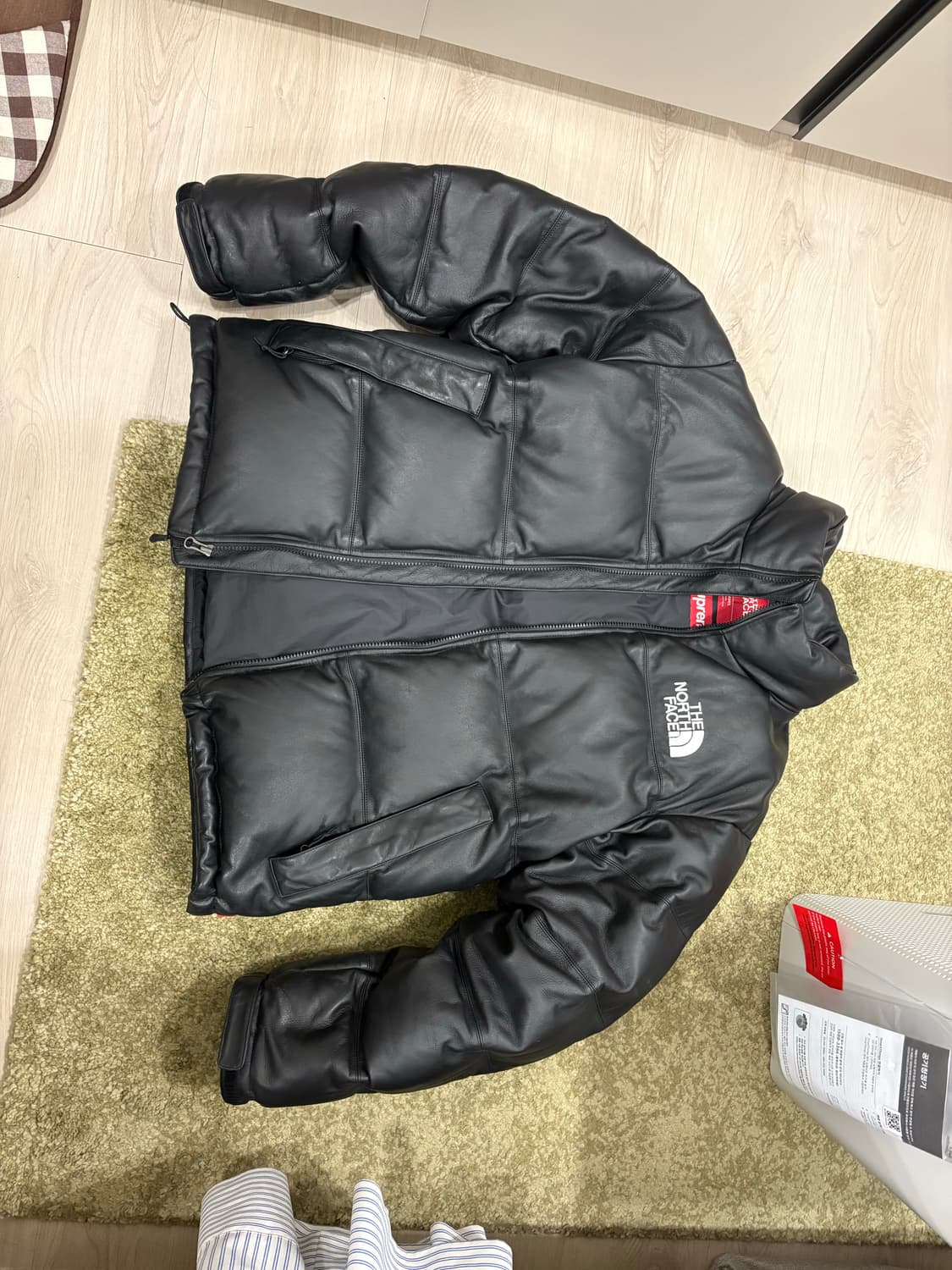 [M] 슈프림 노스페이스 레더 눕시 상품이미지4