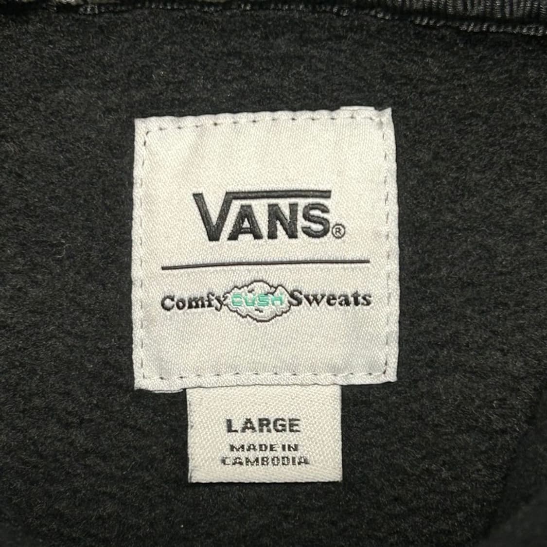 반스 컴피쿠시 풀오버 후디 블랙 L 상품이미지5