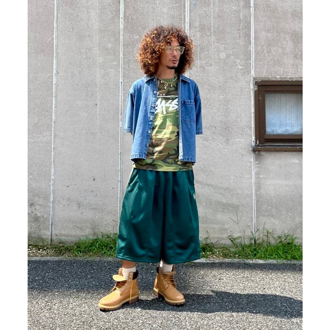 BEAMS Shorts Denim Shirt 상품이미지4