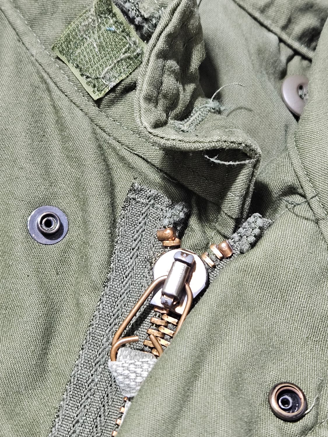 1970's 오리지널 M65 필드자켓 S-S 스몰숏 빈티지  상품이미지6