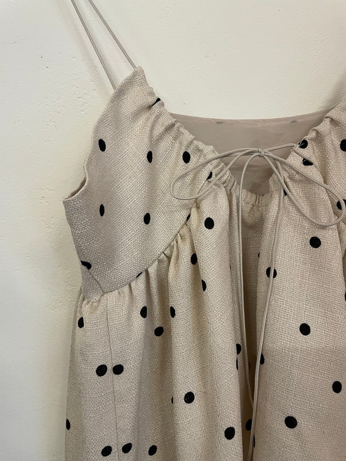 Dot print sleeveless top 상품이미지3